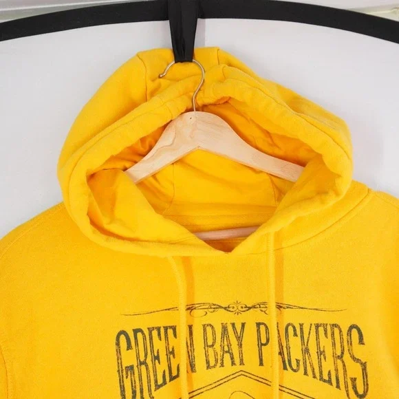 NFL Darius Rucker Green Bay Packers Yellow Hoodie Mens Small Gridiron Legends - Picture 3 of 10